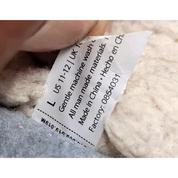 Dearfoams Men's Size 11-12 L Andre Lounge Nylon Black Clog Slippers - Picture 12 of 12